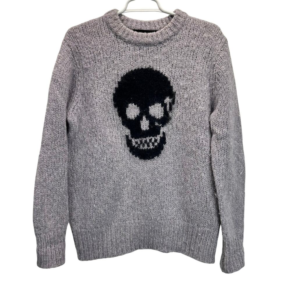 Skull Cashmere Madonna Skull Knit Sweater in Lilac Size S